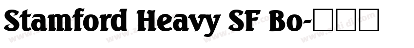 Stamford Heavy SF Bo字体转换